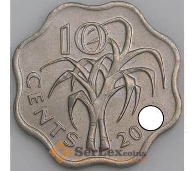 Монета Свазиленд 10 центов 1995-2009 КМ49 UNC арт. 18151
