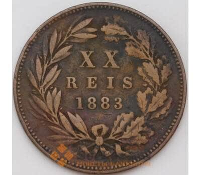 Монета Португалия 20 рейс 1883 КМ527  арт. 29244