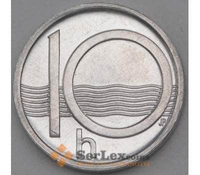 Монета Чехия 10 геллеров 2002 КМ6 UNC арт. 27052