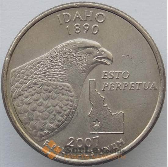 США 25 центов 2007 D КМ398 UNC Айдахо (J05.19) арт. 18009