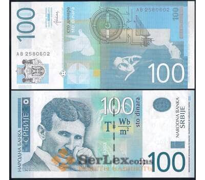 Банкнота Сербия 100 динар 2013 Р57b UNC арт. 37227