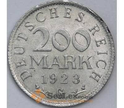 Монета Германия 200 марок 1923 G КМ35 XF арт. 39134