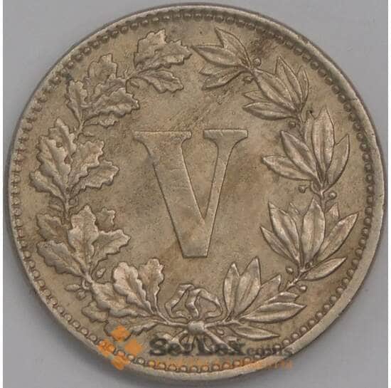 Мексика монета 5 сентаво 1882 КМ399 XF арт. 41884
