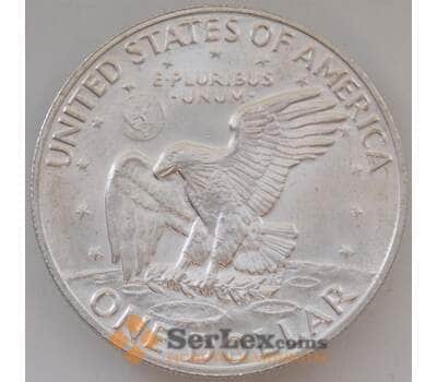 Монета США 1 доллар 1973 S КМ203a BU Серебро Эйзенхауэр арт. 13168