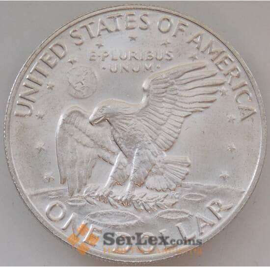 США 1 доллар 1973 S КМ203a BU Серебро Эйзенхауэр арт. 13168