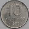 Бразилия 10 крузейро 1980 КМ592.1 UNC  арт. 39197