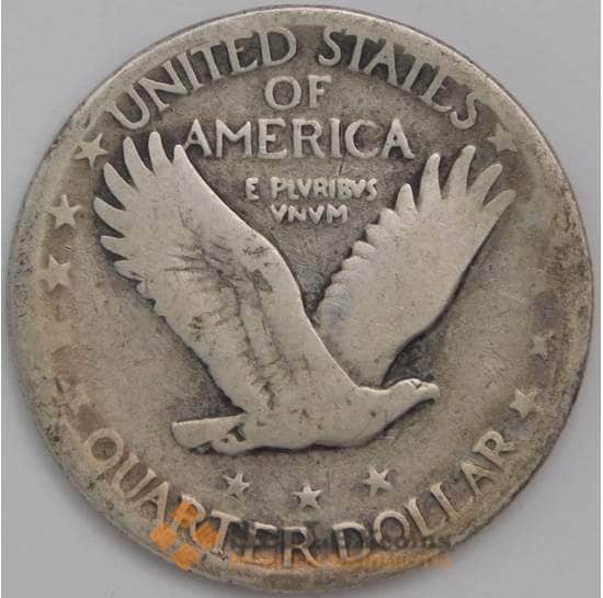 США 1/4 доллара 1927 КМ145 F Парящий орел арт. 39871