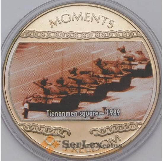 Либерия 10 долларов 2004 BU Китай, площадь Таньаньмэнь арт. 31450