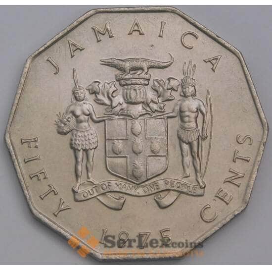 Ямайка 50 центов 1975 КМ65 UNC арт. 39202