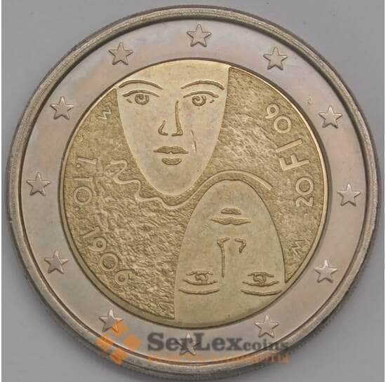 Финляндия монета 2 евро 2006 КМ125 aUNC Избирательное право арт. 42256