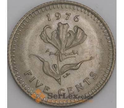 Родезия монета 5 центов 1976 КМ13 UNC арт. 45766
