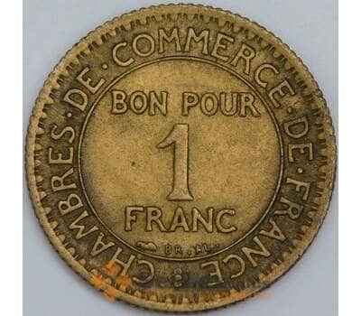 Франция 1 франк 1921 КМ876 XF арт. 57371