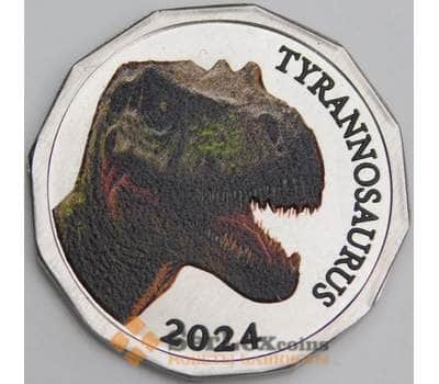 Остров Капити (Новая Зеландия) 50 центов 2024 Тиранозавр арт. 48433