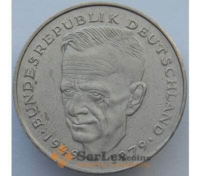 Монета Германия 2 марки 1984 КМ149 XF Курт Шумахер (J05.19) арт. 16310