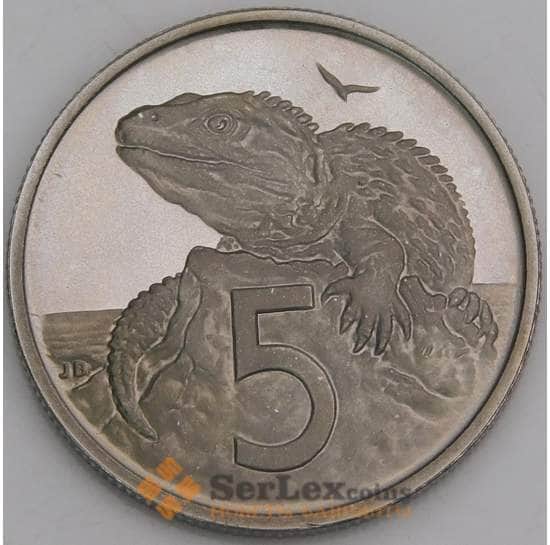 Новая Зеландия 5 центов 1975 КМ34 Proof арт. 46607