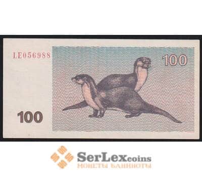 Литва банкнота 100 лит 1992 Р42 UNC арт. 47244