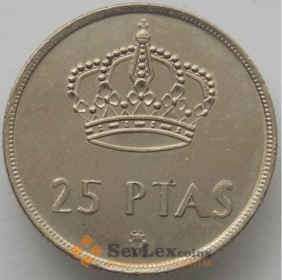 Испания 25 песет 1984 КМ824 aUNC (J05.19) арт. 17480