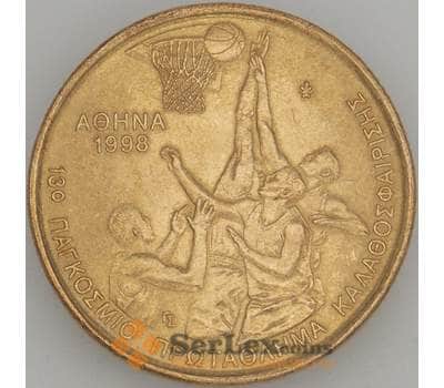 Монета Греция 100 драхм 1998 КМ170 aUNC Баскетбол (J05.19) арт. 18589