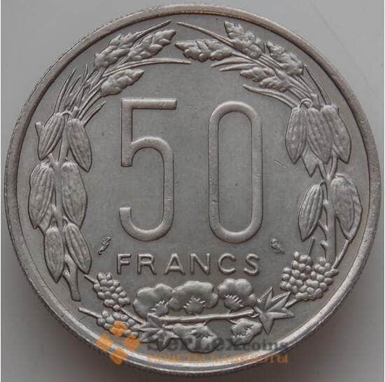 Центрально-Африканские Штаты 50 франков 1963 КМ3 UNC арт. 13139