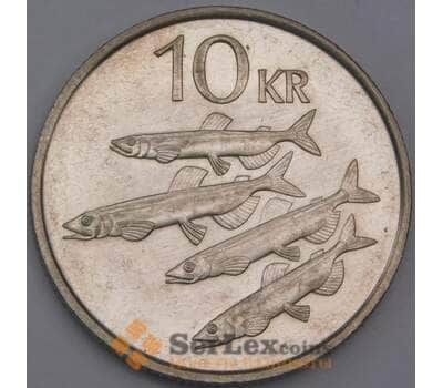 Исландия монета 10 крон 1987 КМ29.1 aUNC арт. 42391