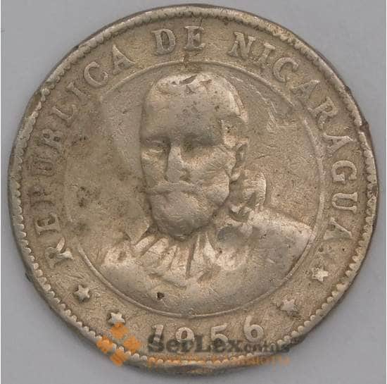 Никарагуа монета 10 сентаво 1956 КМ17.1 F арт. 44807