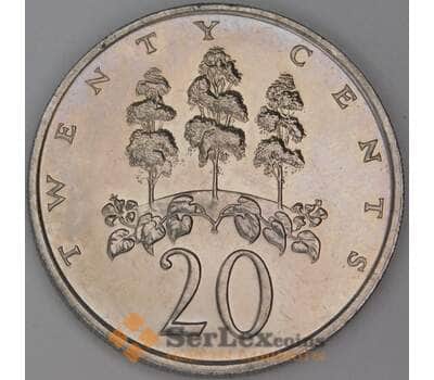 Ямайка 20 центов 1988 КМ48 UNC арт. 54070
