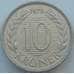 Монета Дания 10 крон 1979 КМ864 aUNC (J05.19) арт. 16353