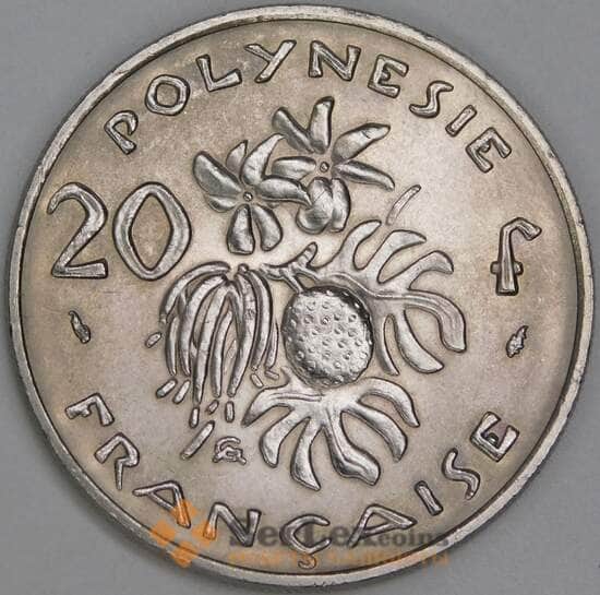 Французская Полинезия 20 франков 1977 КМ9 UNC арт. 54845