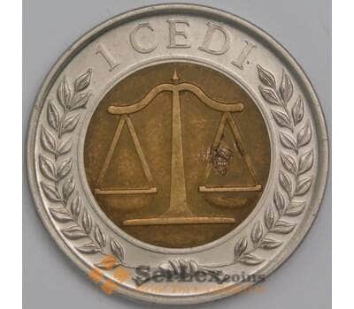 Гана монета 1 седи 2007 КМ42 VF арт. 43495