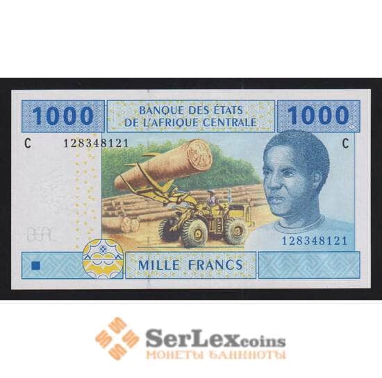 Центральная Африка (ЦАР) - Чад 1000 франков 2002 Р607Са UNC арт. 54491