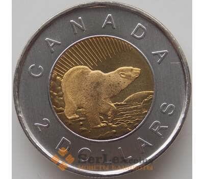 Монета Канада 2 доллара 2006 КМ631 UNC 10 лет с начала чекана монет 2 доллара арт. 12031