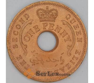 Нигерия 1 пенни 1959 КМ2 UNC арт. 54183