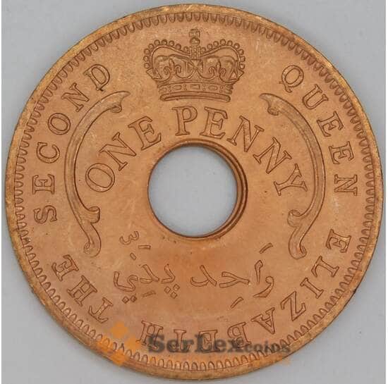 Нигерия 1 пенни 1959 КМ2 UNC арт. 54183