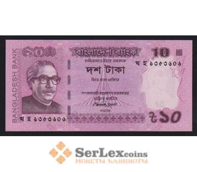Бангладеш 10 така 2014 Р54с UNC арт. 54361