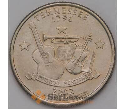 Монета США 25 центов 2002 D КМ331 UNC Теннеси  арт. 38171