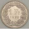 Швейцария 1 франк 1978 КМ24а AU (J05.19) арт. 17821