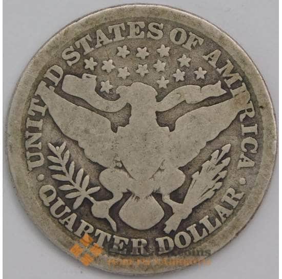 США 1/4 доллара 1895 КМ114 F арт. 39873