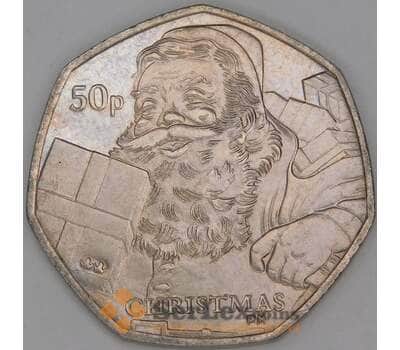 Мэн остров 50 пенсов 2011 КМ1453.1 UNC Рождество арт. 52120