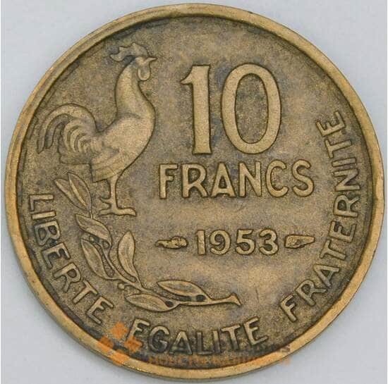 Франция 10 франков 1953 КМ915.1 VF арт. 57011