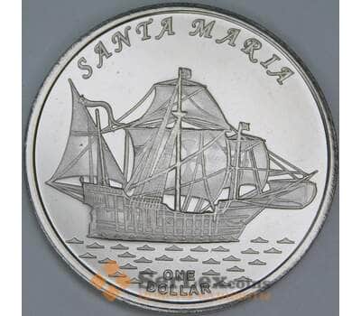 Гилберта острова (Кирибати) 1 доллар 2016 Корабль Santa Maria Санта Мария арт. 55429