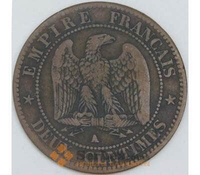 Франция 2 сантима 1861 A КМ796 VF арт. 57016
