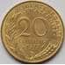 Монета Франция 20 сантимов 1977 КМ930 UNC (J05.19) арт. 16729