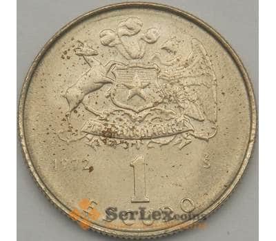 Монета Чили 1 эскудо 1972 КМ197 aUNC (J05.19) арт. 18691
