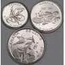 Канада набор 5 10 25 центов 2017 (3 шт.) UNC 150 лет Конфедерации арт. 51715