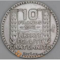 Франция 10 франков 1932 КМ878 VF арт. 53580