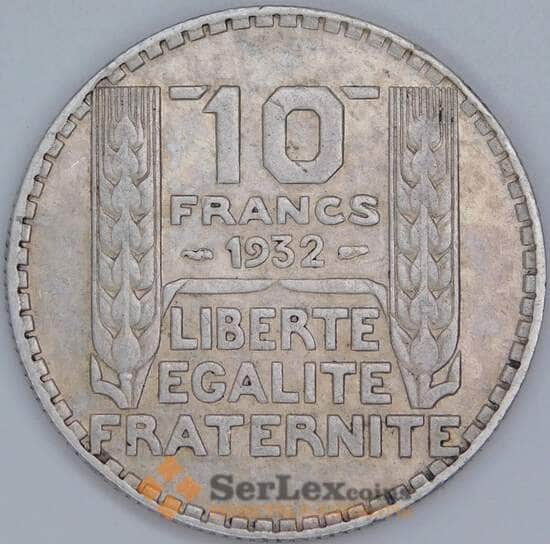 Франция 10 франков 1932 КМ878 VF арт. 53580