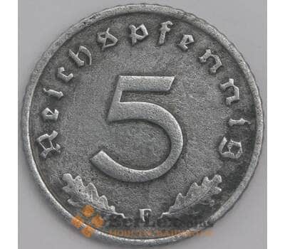 Германия монета 5 пфеннигов 1941 F КМ100 VF  арт. 43438