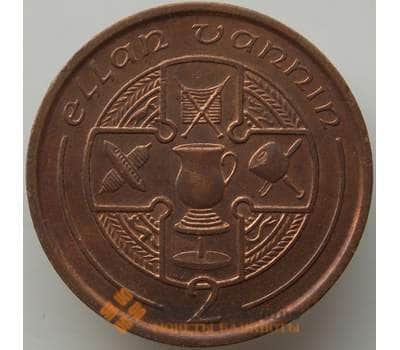 Монета Мэн остров 2 пенса 1995 КМ208 AU арт. 13929