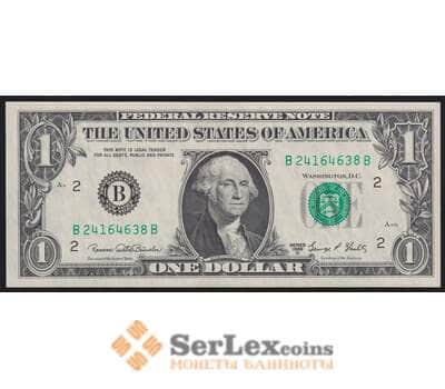 США 1 доллар 1969 D Р449е UNC B - Нью-Йорк арт. 40857