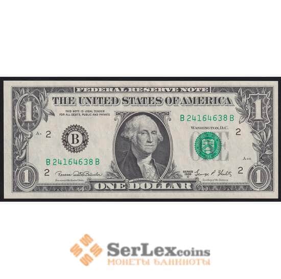 США 1 доллар 1969 D Р449е UNC B - Нью-Йорк арт. 40857